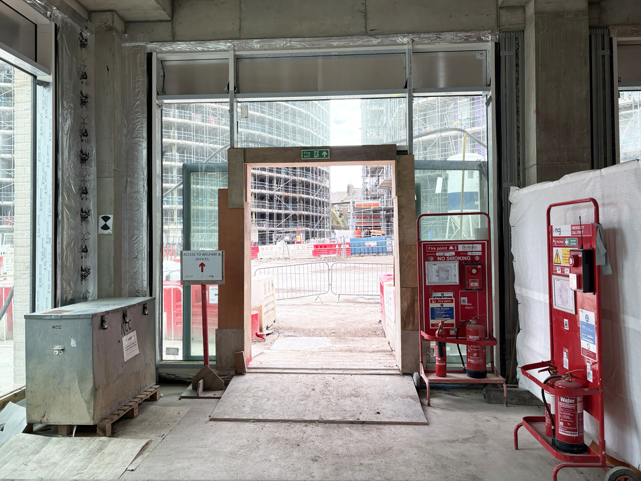 Bull fire detection equipment installed on site