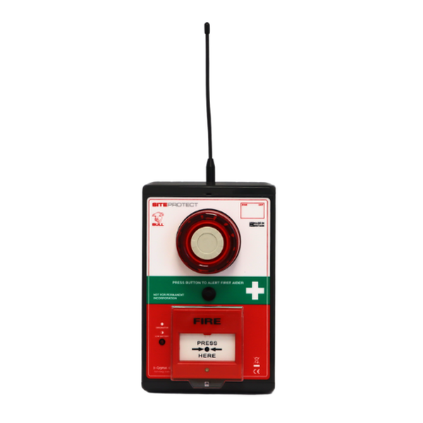 Re-used SiteProtect with PIR capability Fire Call Point and First Aid Alarm