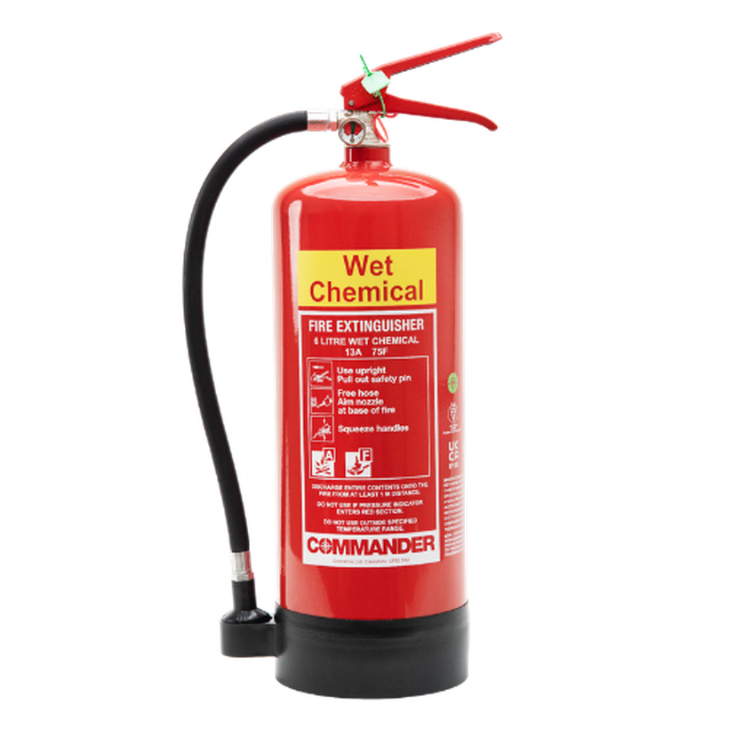 6 Litre Wet Chemical Fire Extinguisher Fluorine Free